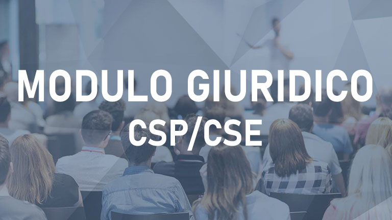 Modulo Giuridico CSP/CSE